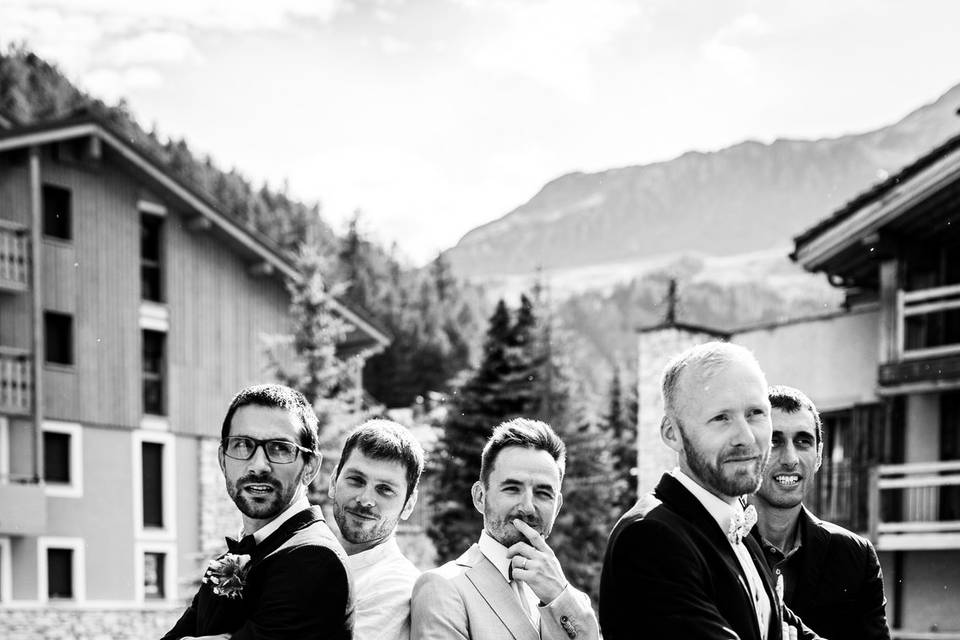Photo de groupe élégante