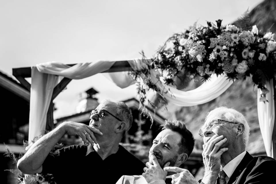 Photo élégante avec les papas