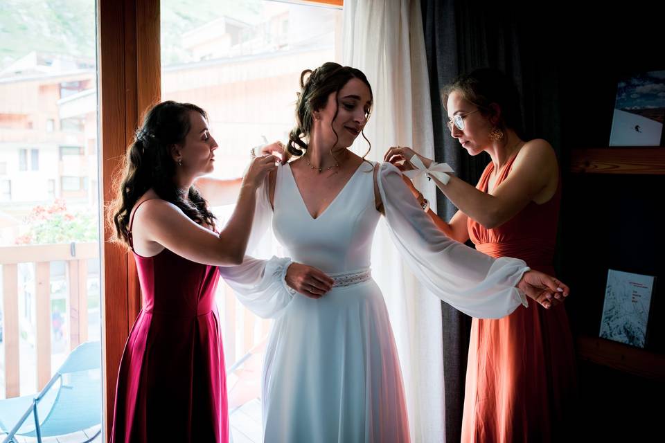 Habillage mariée