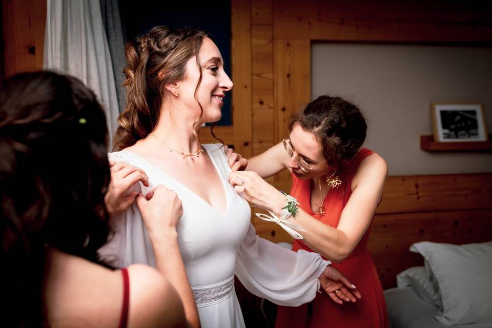 Habillage mariée