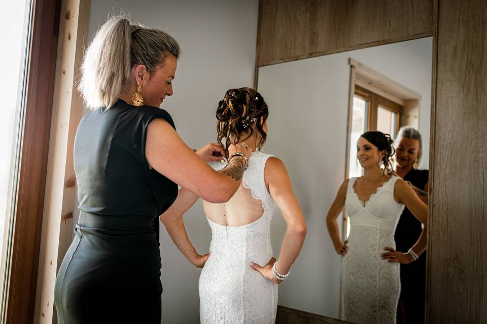 Habillage mariée