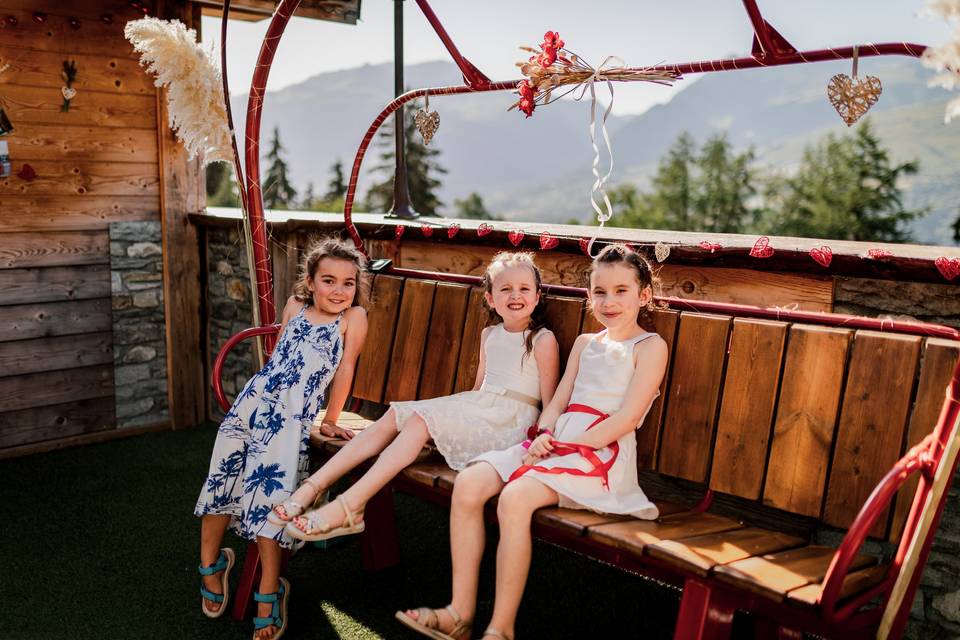 Pose d'enfants