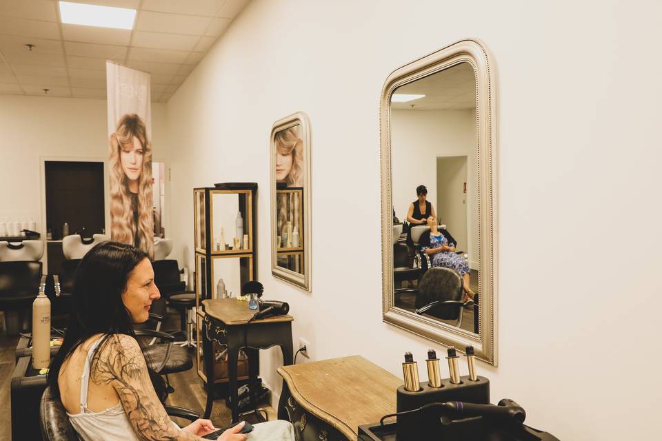 Chez le coiffeur