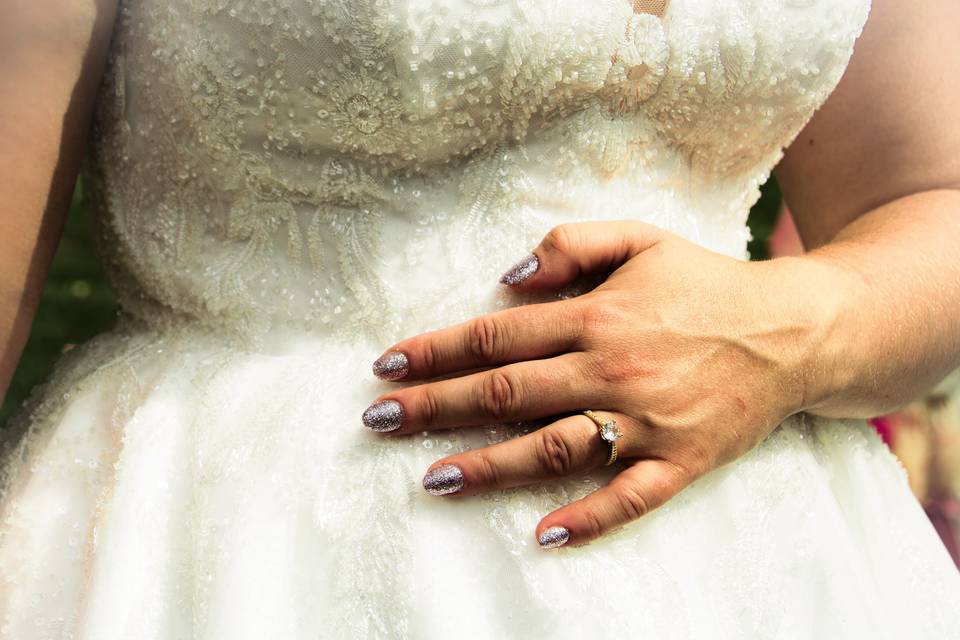 Détails traque de mariée