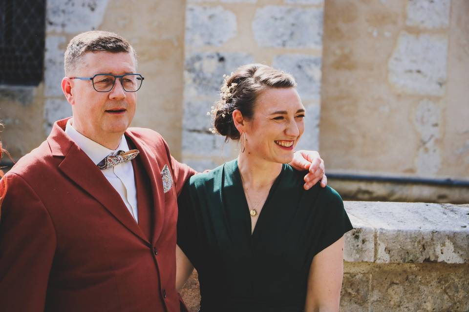 Marié et belle soeur émotion
