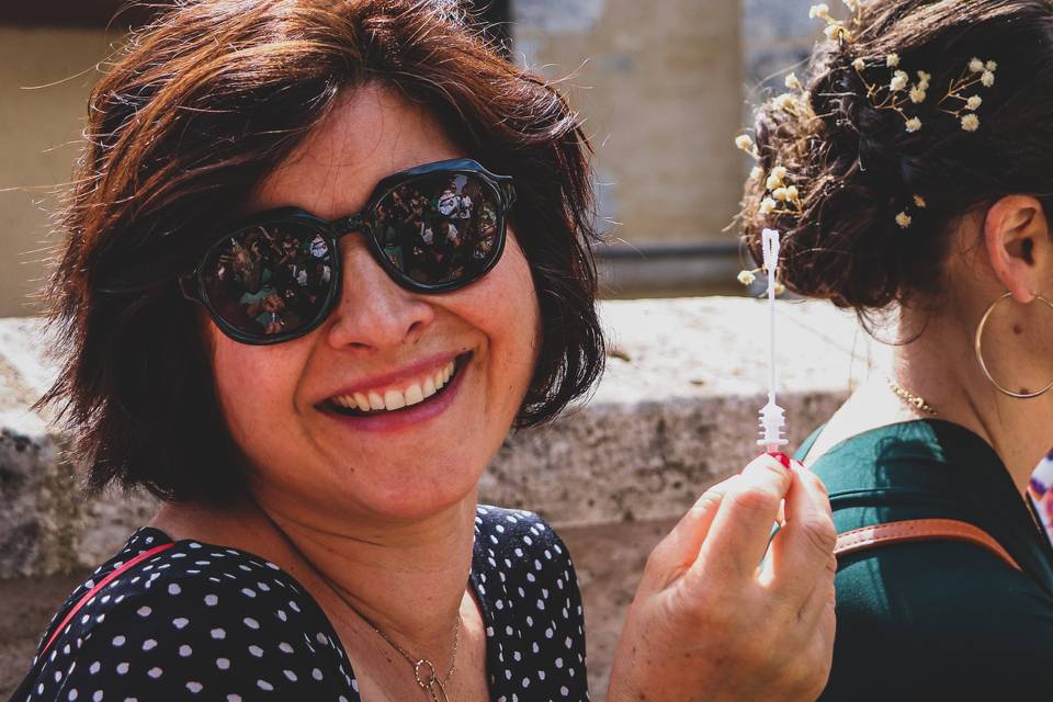 Grand sourire des bulles