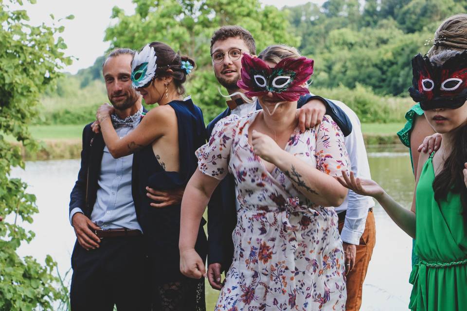 Animation bouquet  mascarade