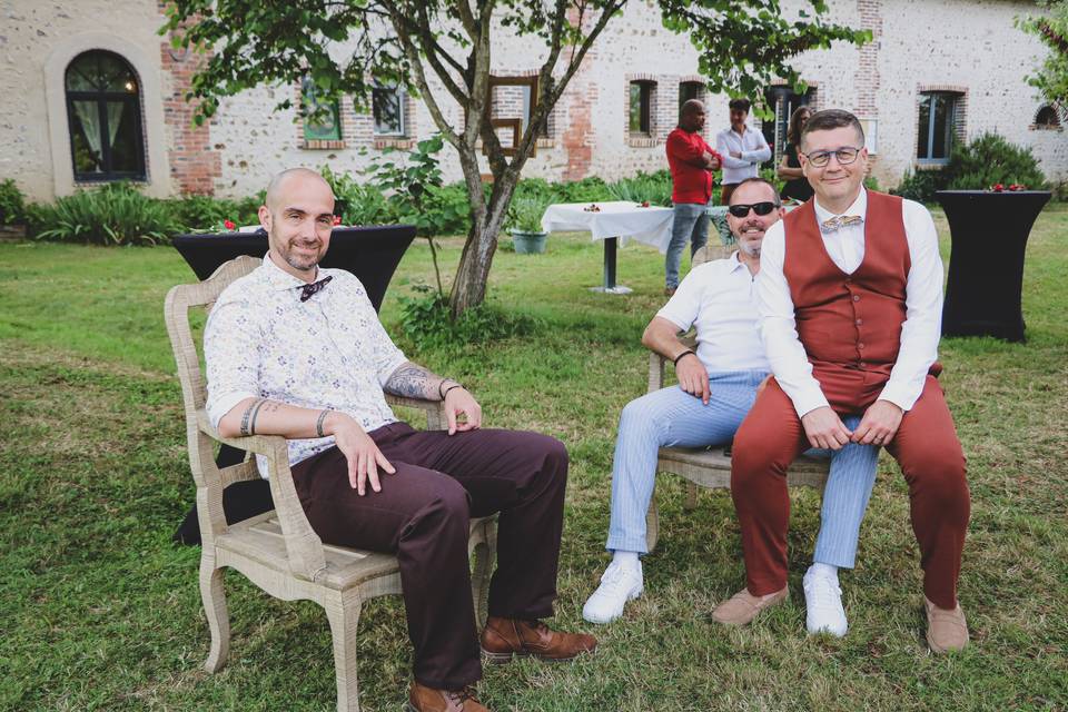 Le marié et ses potes
