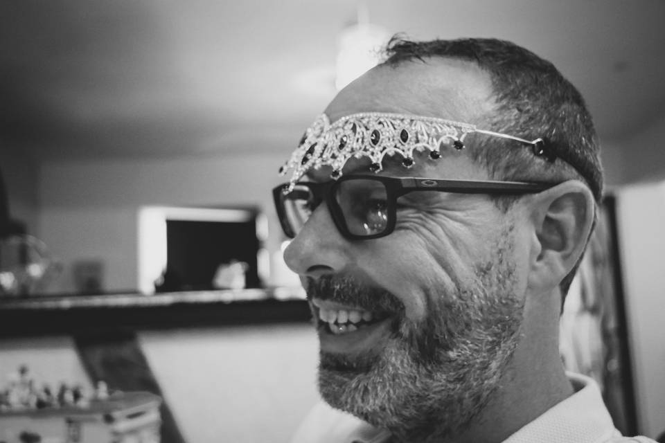 Invité et couronne de mariée