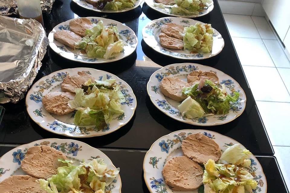 Foie gras salade