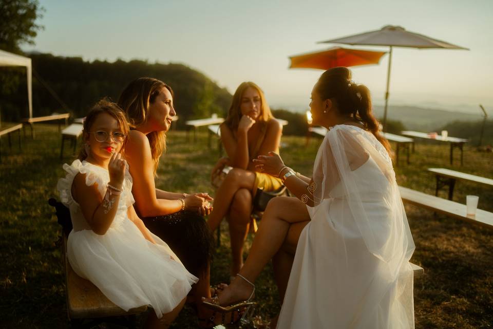 Golden hour à la réception