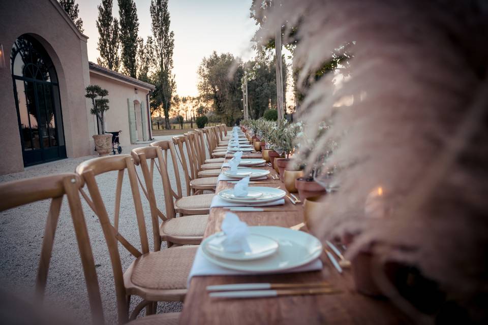 Dîner en extérieur