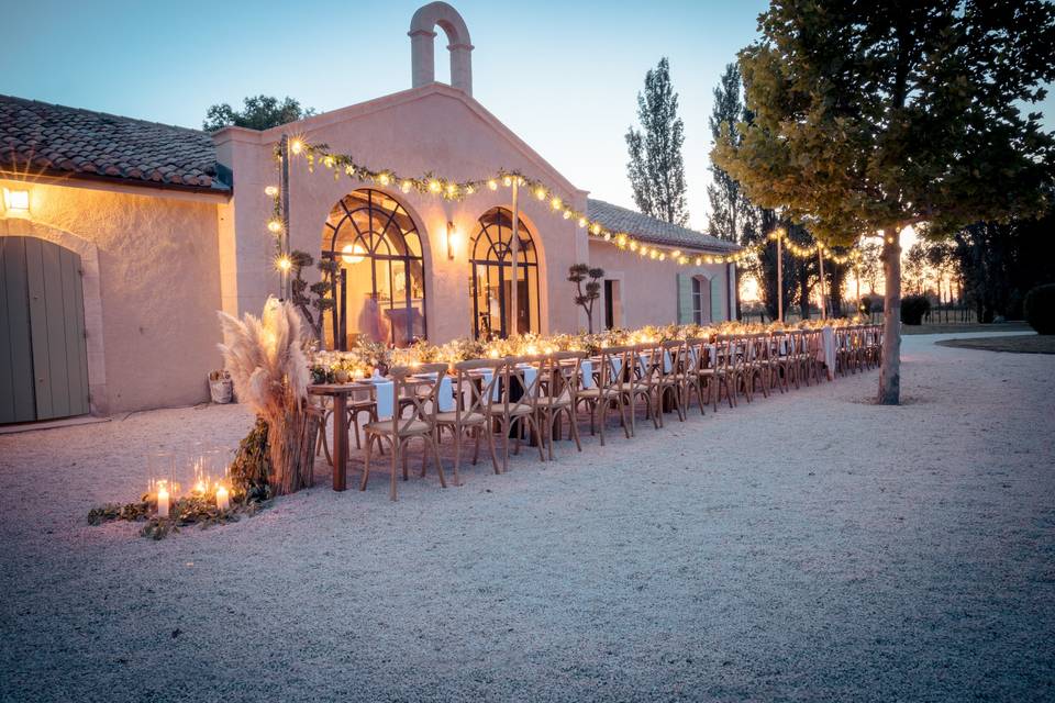 Dîner en extérieur