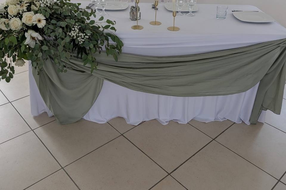 Déco table d'honneur