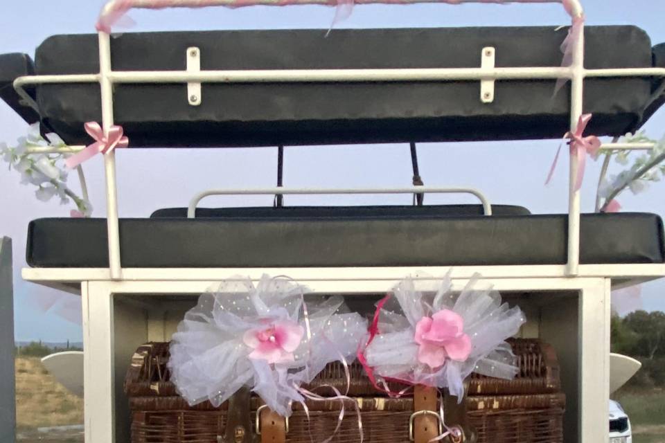 Mariage rose/blanc