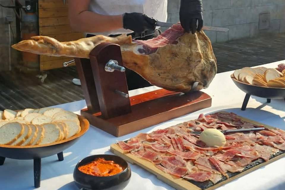 Atelier jambon à la decoupe