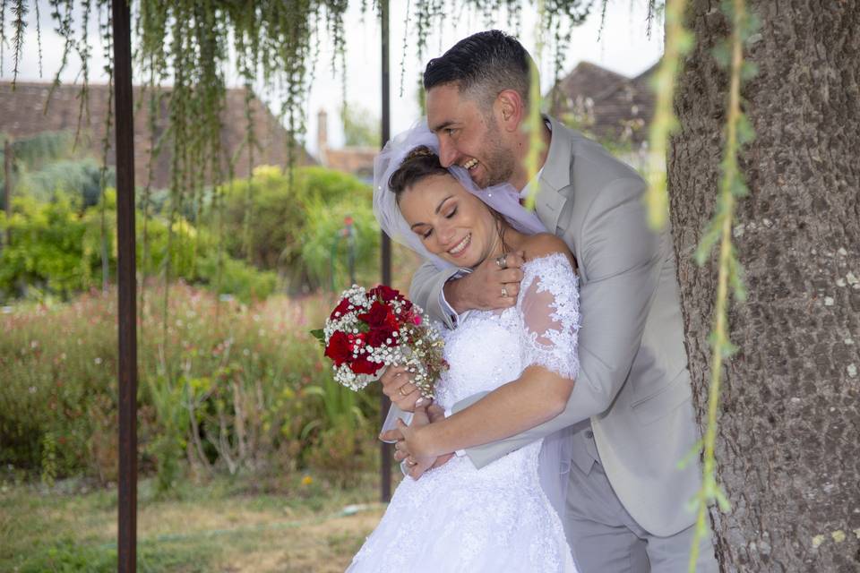 Bouquet mariée rouge photo