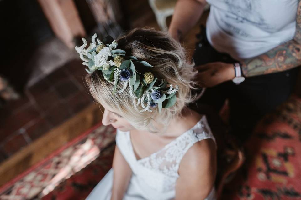 Couronne de fleurs