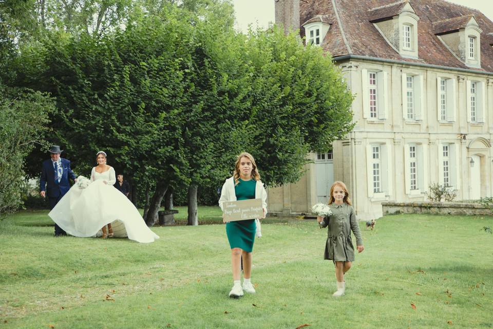 Arrivée de la mariée