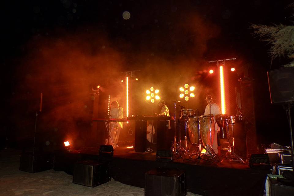 Installation nuit Rocher