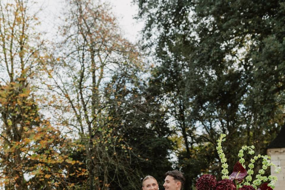 Vase médicis + plateau argent