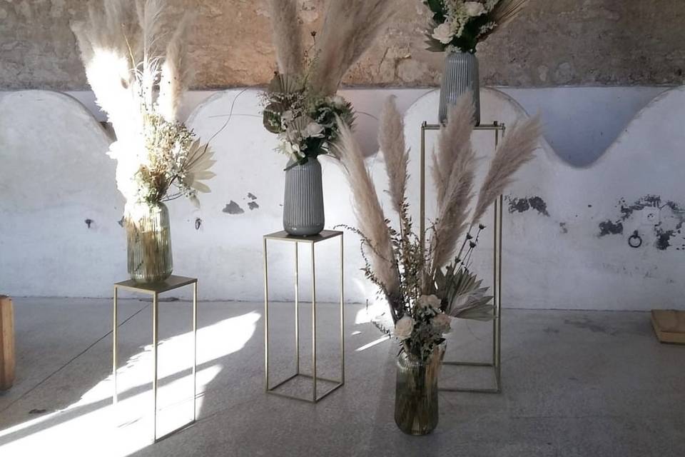 Grands vases verts