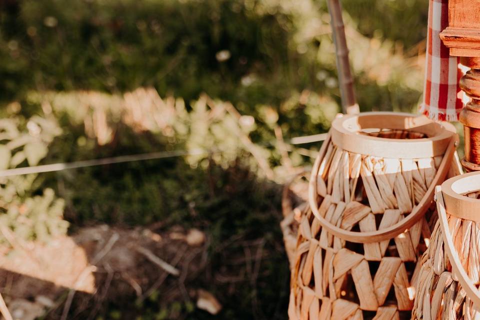 Caissette en bois noyer