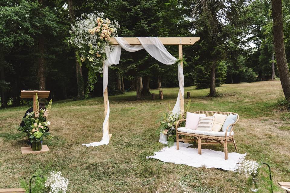 Arche rectangulaire + pupitre