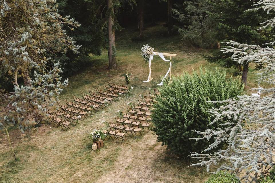 Arche rectangulaire en bois