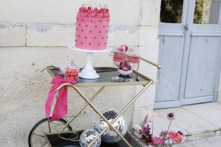 Desserte vintage laiton