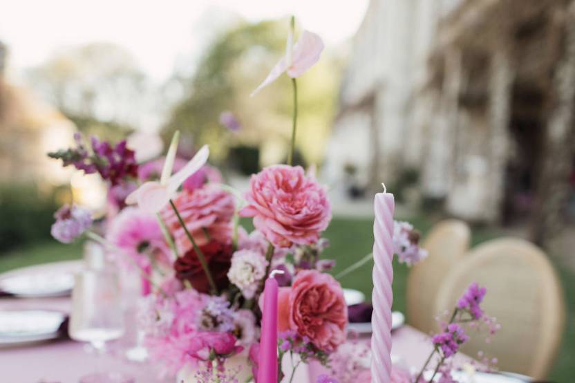 Bougeoirs céramique blanc