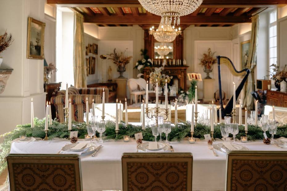 Photophores striés + bougeoirs