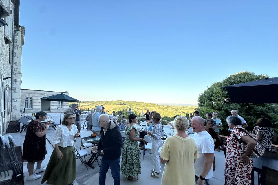 Soirée sur la terrasse