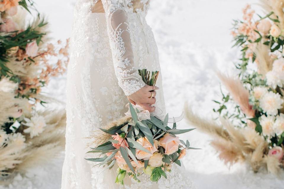 Mariage sous la neige