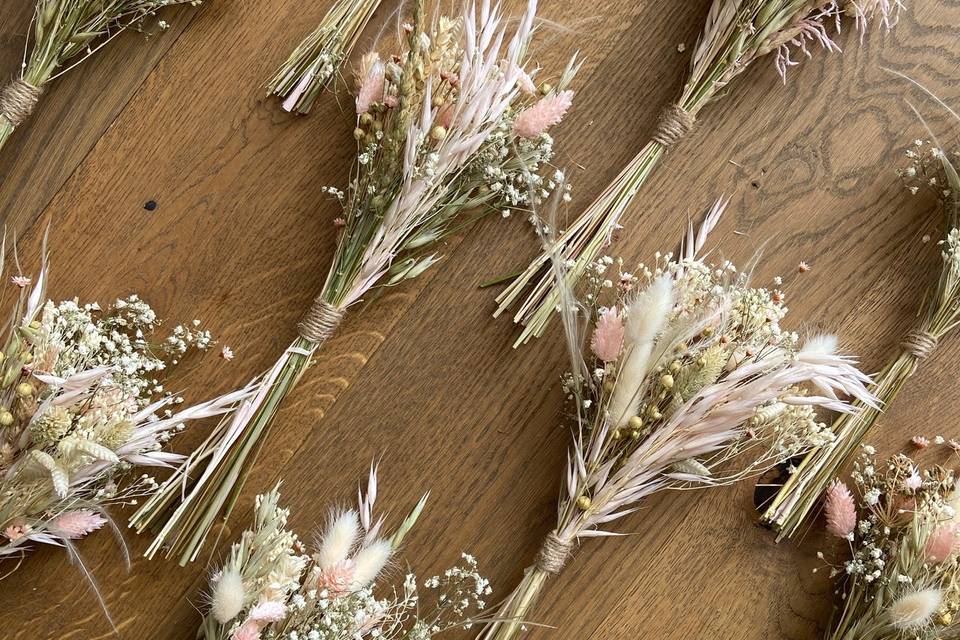 Bouquet de fleurs séchées