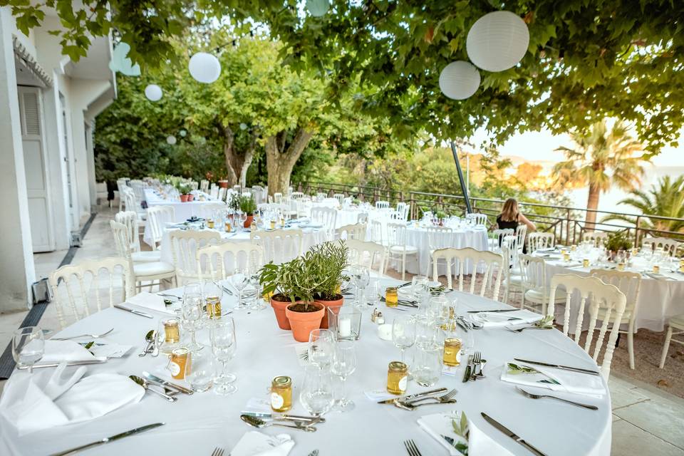 Dîner sur la terrasse