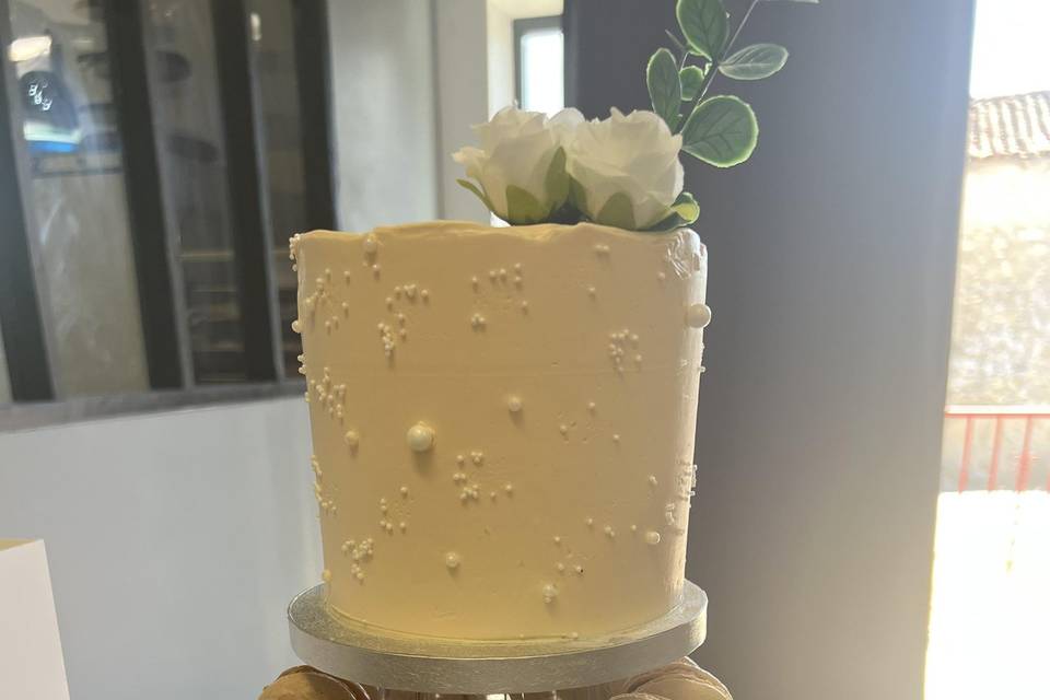 Macarons weeding cake