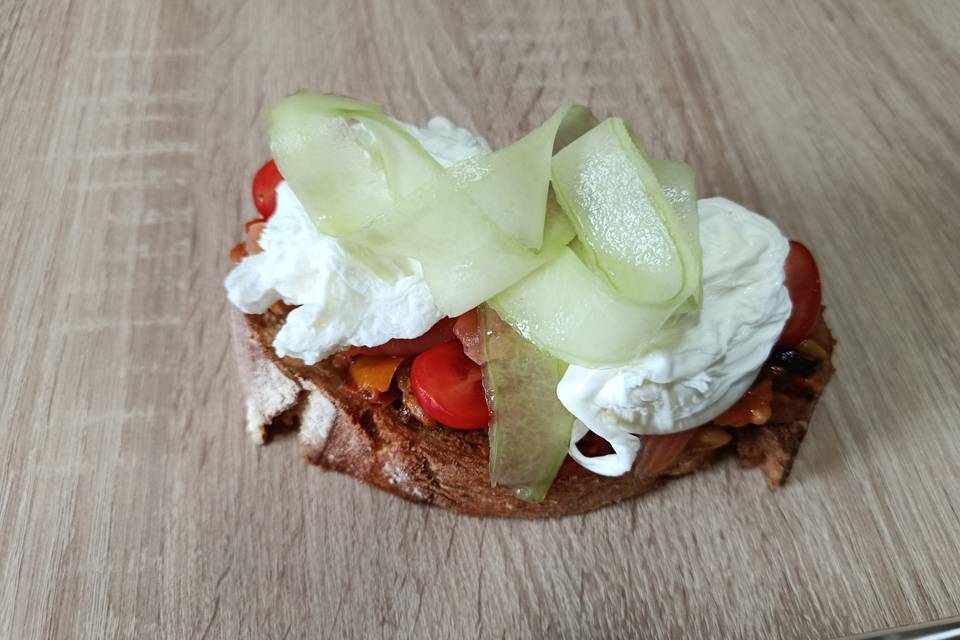 Tartine oeuf poché