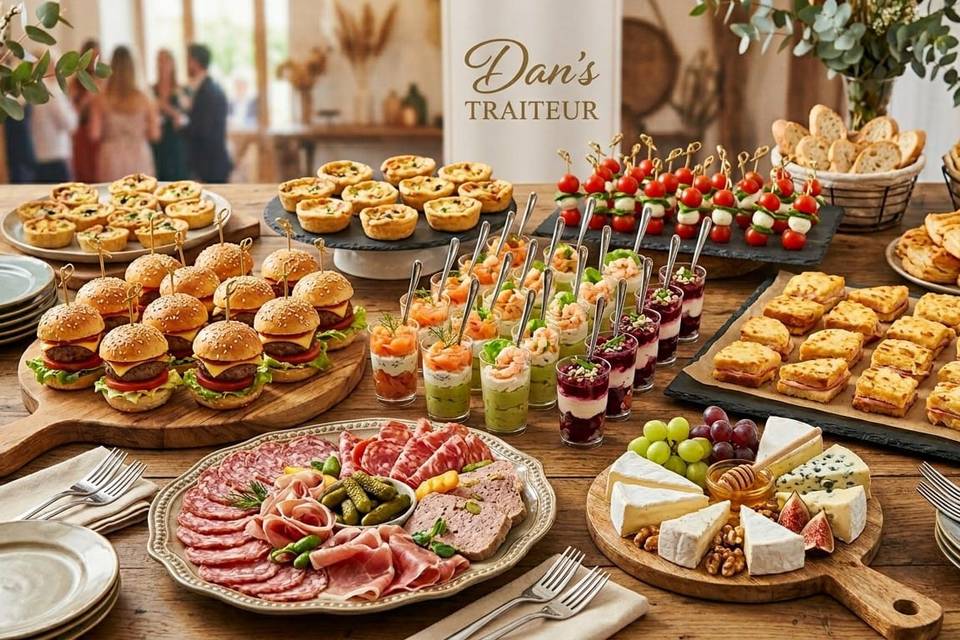 Buffet froid, pièces cocktail