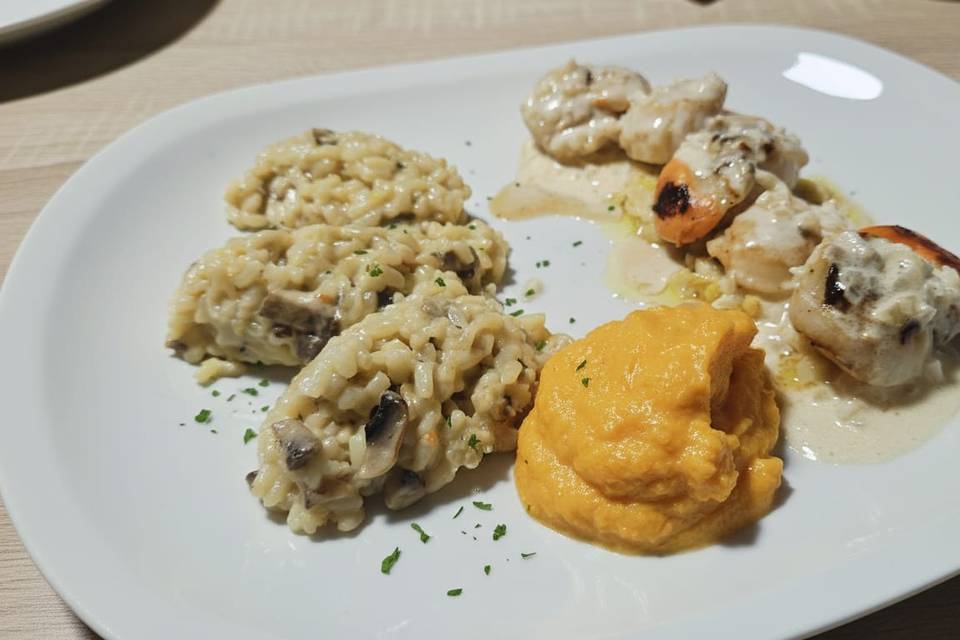 Risotto et st jacques