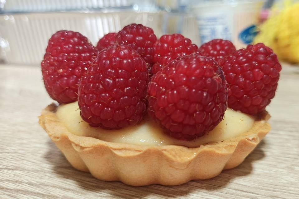 Tartelette aux framboises