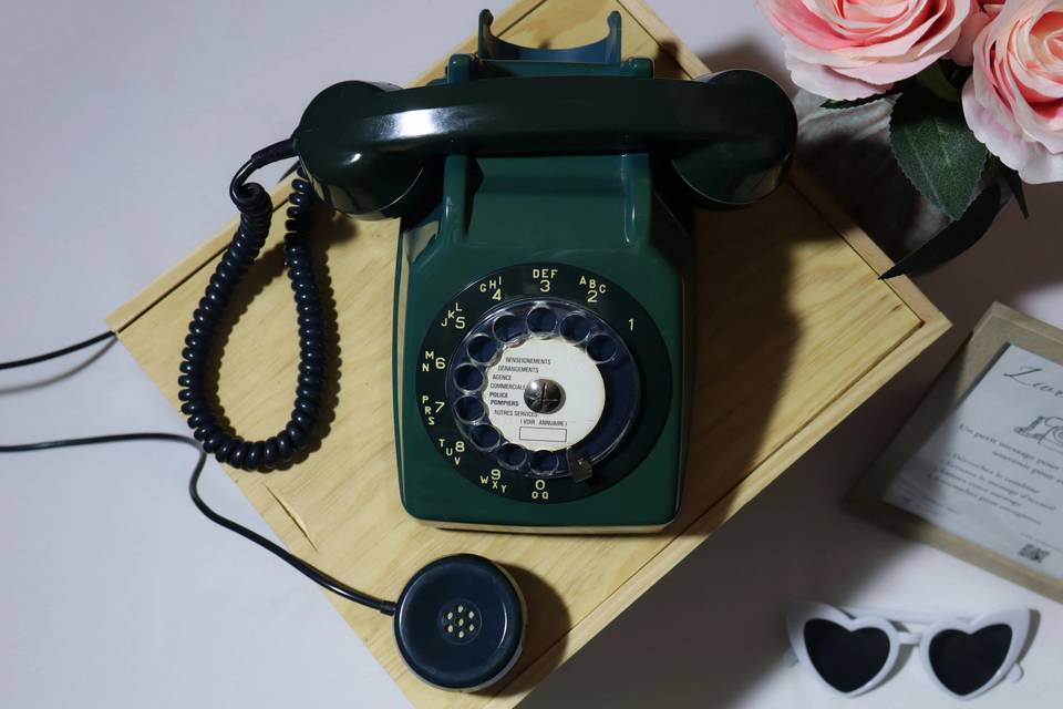 Livre d'or audio vert canard