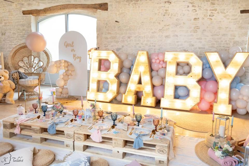 Lettres lumineuses en bois