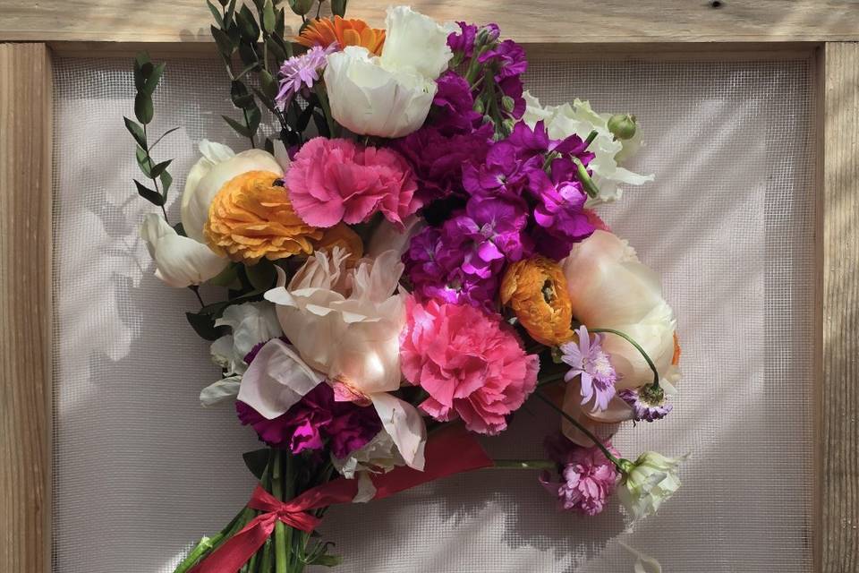 Bouquet de mariée en souvenir