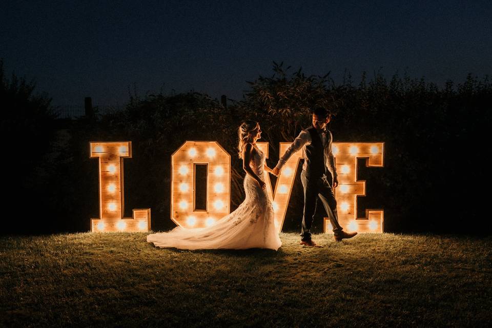 Location lettres lumineuses