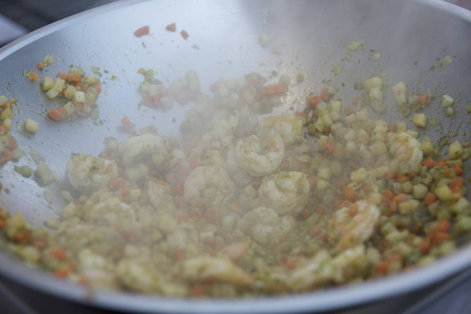 Gambas marinées au citron