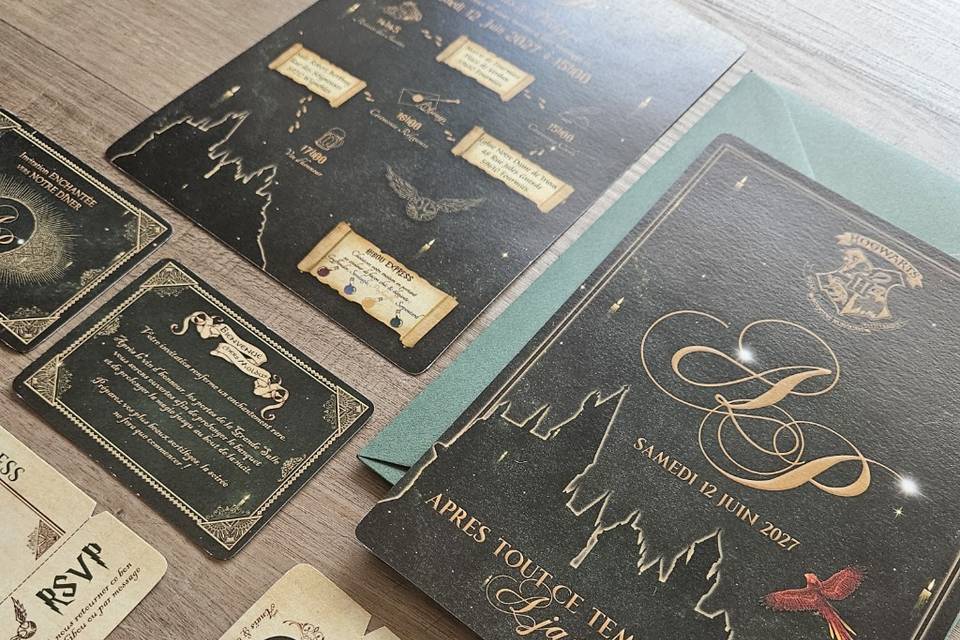 Papeterie Mariage Harry potter