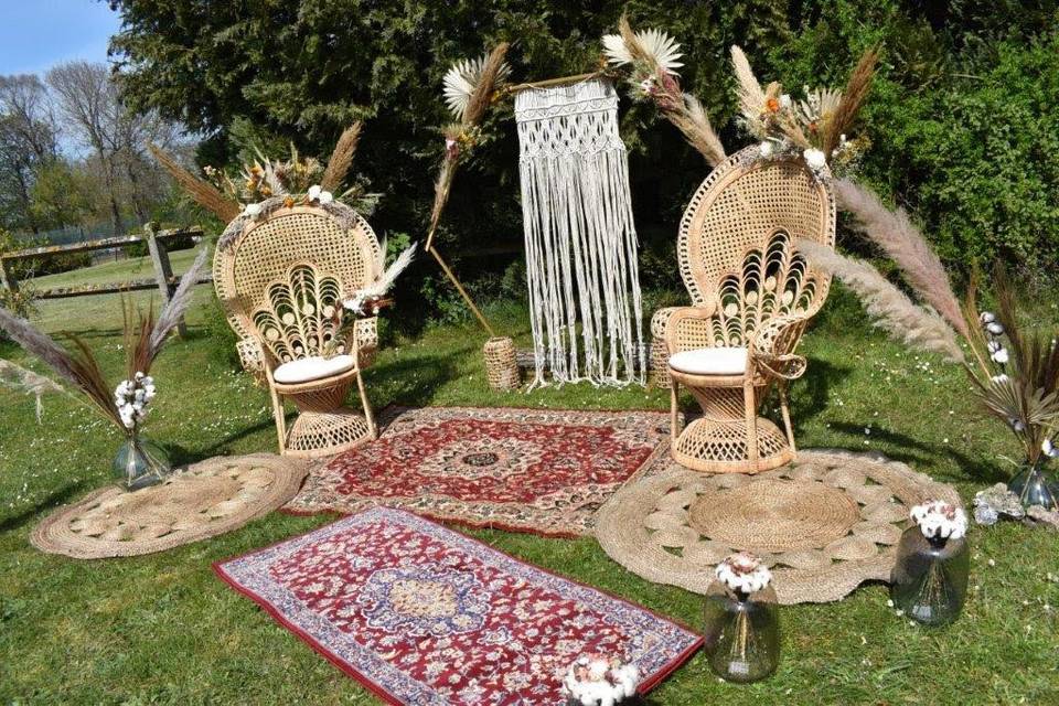 Mariage oriental bohème