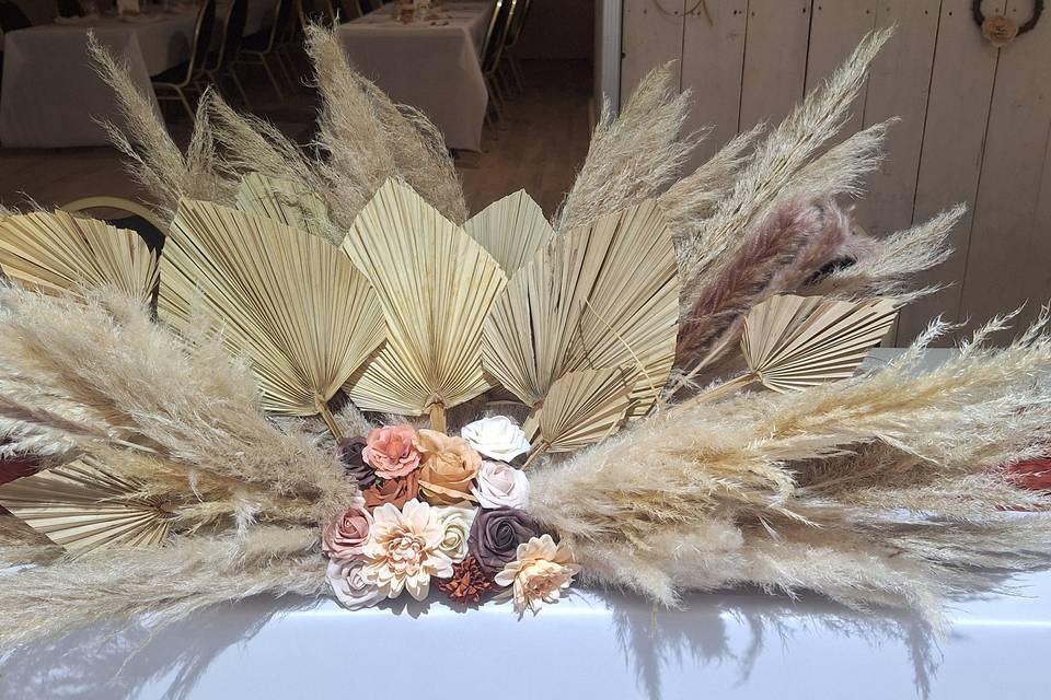 Décoration table mariés