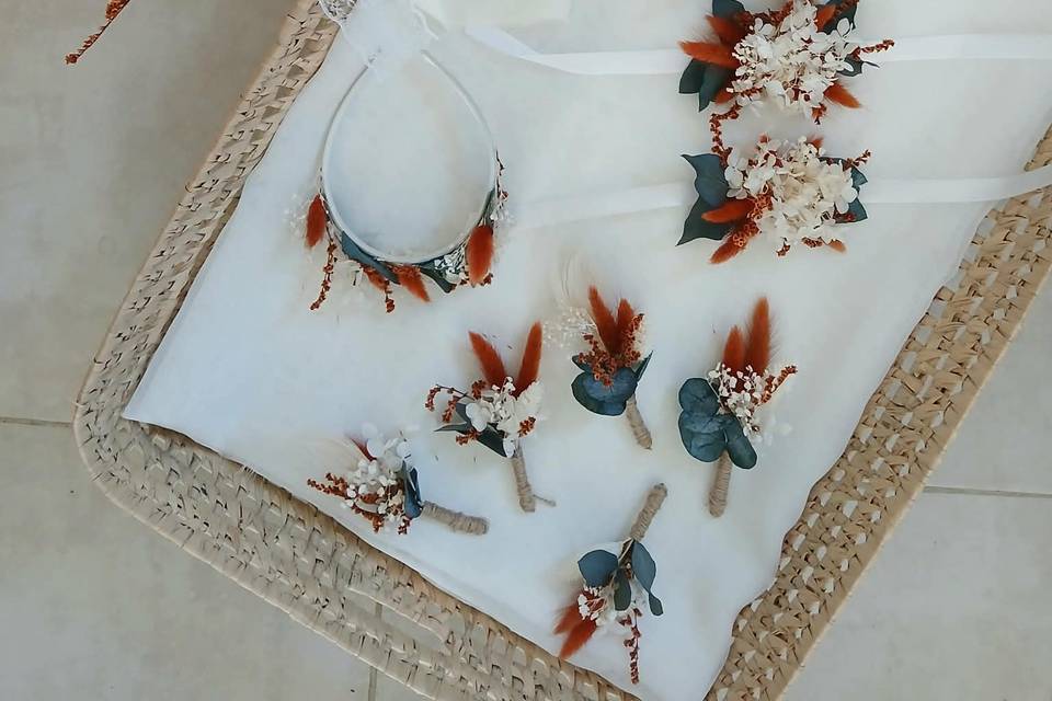 Bouquet et accessoire pour la